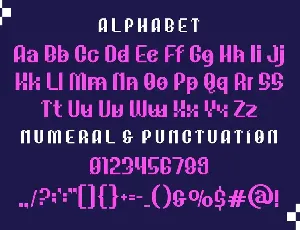 Pixabye - A Modern Sans Pixel Font