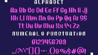 Pixabye - A Modern Sans Pixel Font