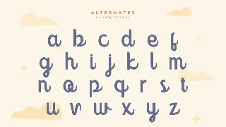 Monday Today - Playful Kids font