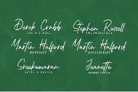 Hustria - Script Font