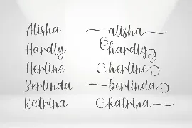 Hardly Script font