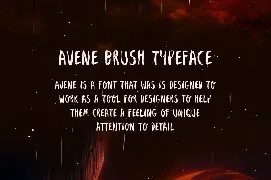 Avene Brush Font