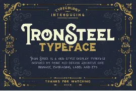 Iron Steel font