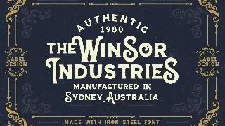 Iron Steel font