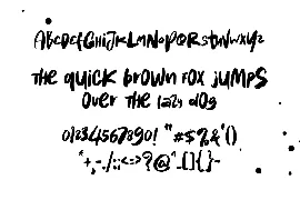 Kebalik Brush - Handbrush font