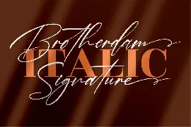 Brotherdam Signature Font