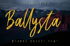 Ballysta Beauty Script Font