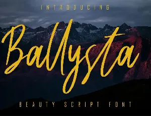 Ballysta Beauty Script Font