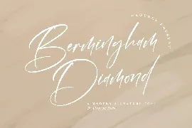 Bermingham Diamond Modern Signature Font