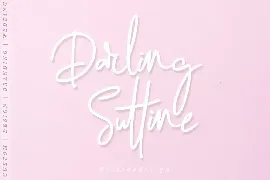 Darling Suttine | Signature Font