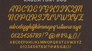 Kaglia font