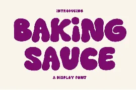 Baking Sauce - Retro Modern Hand drawn Font