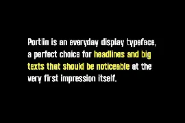 Portlin - Modern Display / Headline Font