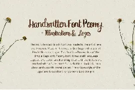 Peomy Extended Font & Illustrations & Logos