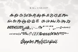 Billie Glory - A Script Font