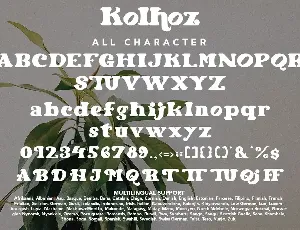 Kolhoz - Modern Retro font