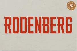 RODENBERG font