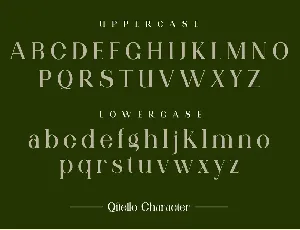 Qitello Ligature Serif Typeface font