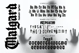 Matgard - Blackletter Typeface font