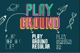 Play Ground | 3D fonts | School Fonts