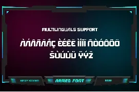 Armed font