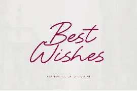 Best Wishes font