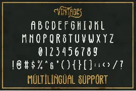 Vintages | Rough Vintage Font