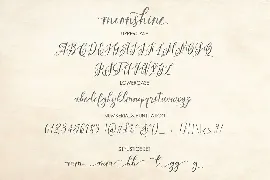 Moonshine Script font