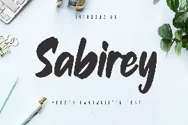 Sabirey - Handwritten Font