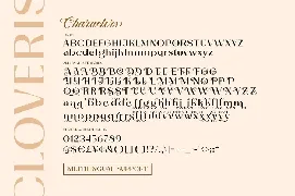 Cloveris font