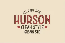 Hurson | Vintage Clean Version font