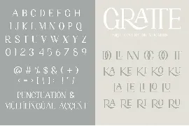 GRATTE Ligature Serif Font