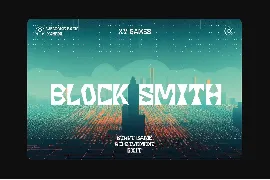 Blocksmith - Construction Font