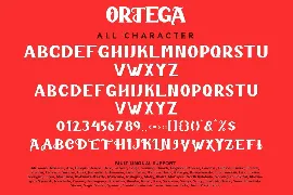 Ortega - Horror Sans Serif Typeface font