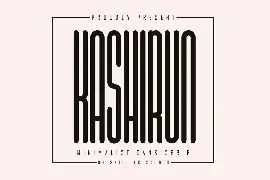 Kashirun - Minimalist Sans Serif font