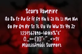 Scary Vampire font