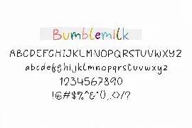 Bumblemilk font