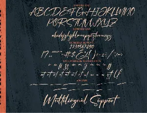 Optimistic Signature Font