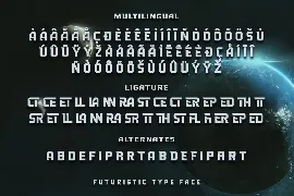 Sansrace - A Futuristic Typeface font