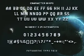 Sansrace - A Futuristic Typeface font