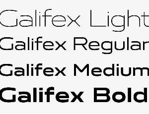 Galifex font