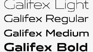 Galifex font