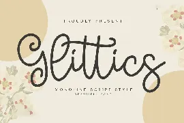 Glittics font