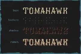 Tomahawk - american authentic font