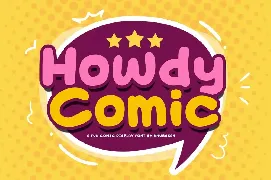 Howdy Comic font