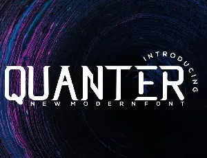 Quanter font