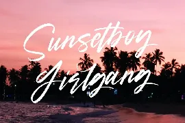 Heatwave Script Brush Handmade Modern Font