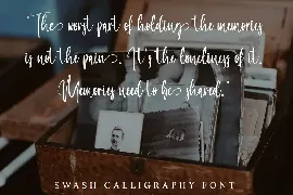 Acoustic - Swash Calligraphy font