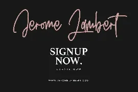 Hypoluxes Handwritten Signature Brush Typeface font