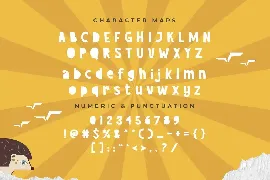 Happy Day - cutout kids font